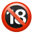Selo Proibido para menores de 18 anos